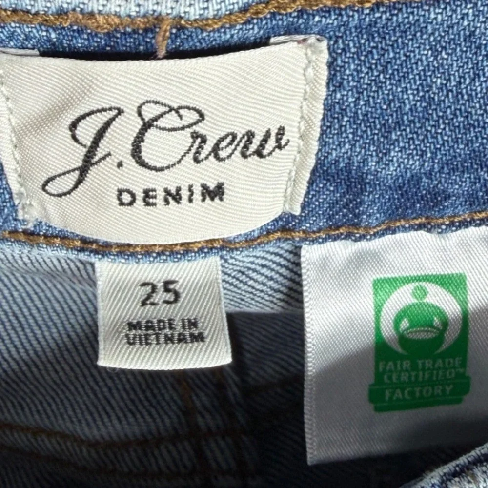 J. Crew Billie Demi Boot Crop‎ Jeans size 25 Blue